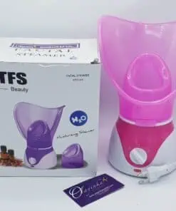 alt="Sauna facial électrique pour soins du visage à vapeur chaude"