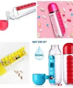 GOURDE ISOTHERME, ORGANISEUR DE COMPRIMÉS