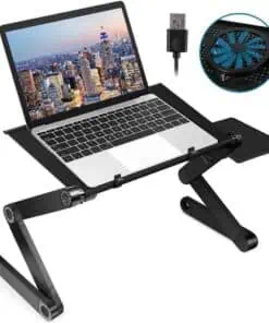 SUPPORT D'ORDINATEUR RÉGLABLE  AVEC REFROIDISSEUR ET TAPIS DE SOURIS