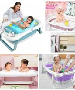 BAIGNOIRE PLIABLE AVEC THERMOMÈTRE, 0 à 6ans