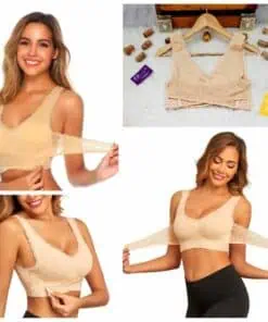 Brassière confort soutien dentelle sans armature femme
