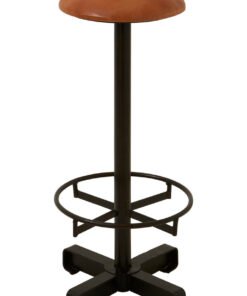 Alternative view of Belgravia Light Brown Leather Bar Stool