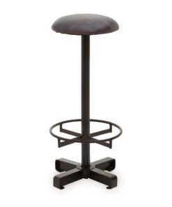 Belgravia Antique Blue Leather Bar Stool