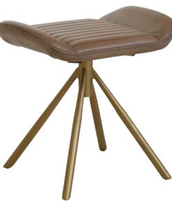 Alternative view of Belgravia Grey Leather Footstool