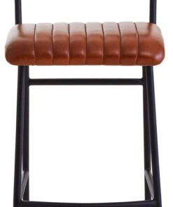 Belgravia Tan Leather Bar Chair
