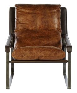 Farringdon Light Brown Leather Lounge Chair