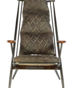 Farringdon Genuine Grey Leather Chair