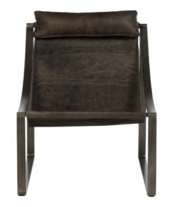 Farringdon Ebony Leather Chair