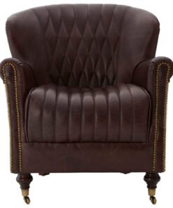 Alternative view of Hugo Brown Leather Armchair