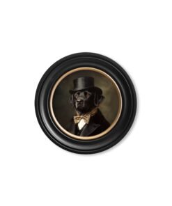 Lord Wagsalot Oxford round frame 44 x 44cm