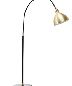 Newton Gold Finish Metal Shade Floor Lamp