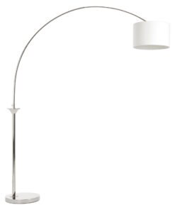 Alternative view of Hubert Nickel Finish Arc Floor Lamp