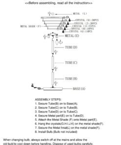 Alternative view of Hutchinson Clear Crystal Floor Lamp with Black Metal
