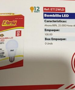 Bombillo Eterna led ahorrador 12w