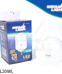 Megalight lámpara bombillo led ahorrador luz blanca 20 watts