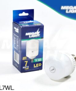 Megalight LED bombillo ahorrador luz blanca 7 watts Megatoys