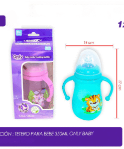 Tetero Biberón Colores con Asas Only Baby 12 Onzas Altino