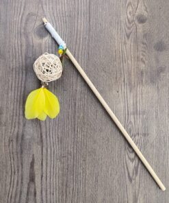 Vara entretenedora juguete palo madera gato catnip 4