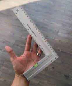 Escuadra regla fija L 90° herramientas acero inoxidable 8 pulgadas 3