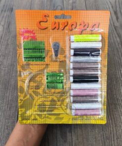 Set costura encartonado aguja hilo enhebrado coser 1