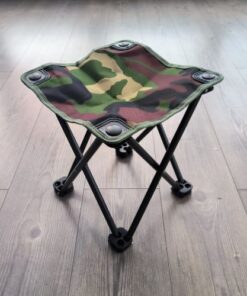 Silla plegable camping cuadrada camuflada eventos exteriores