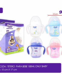 Tetero con asas libre de BPA 6 onzas 180ml Only Baby
