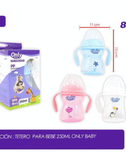 Tetero con asas libre de BPA 8 onzas 250ml Only Baby
