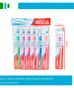 Cepillo dental adultos cerdas suaves y redondeadas Protedent