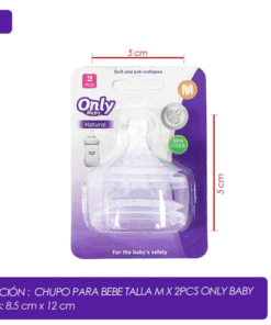 Chupo Only Baby para bebé talla M x 2pcs
