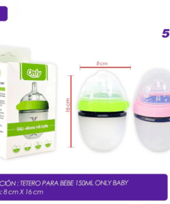 Tetero biberón de silicona GALL 5onzas 150ml Only Baby