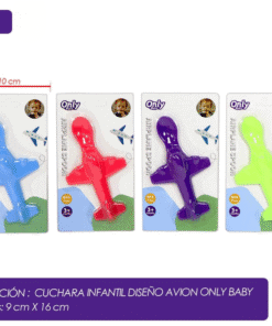 Cuchara Infantil de Silicona Only Baby Diseño Avión