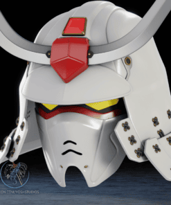 Alternative view of Sengoku Mech Helmet 3D Printer File STL