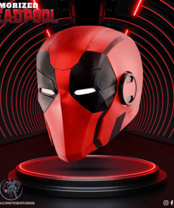 Alternative view of Armorized Deadpool Helmet 3d Print File STL Iron Deadpool