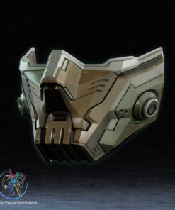 Alternative view of Winter Soldier Marvel Rivals Mask 3D Printer STL File