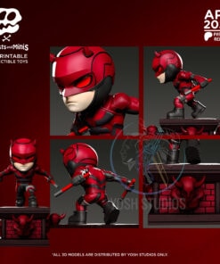 Alternative view of Daredevil Mini 3D Printer STL File