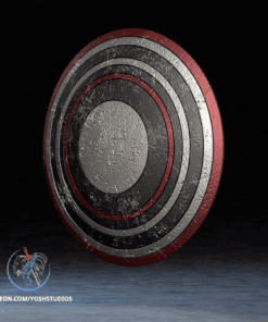 Alternative view of US Agent Shield Thunderbolts 3D Printer STL File