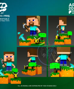 Alternative view of Steve Mini 3D Printer STL File