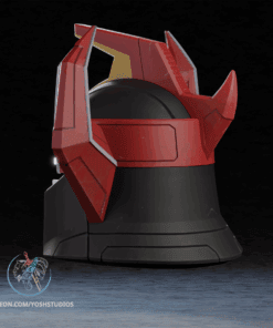 Alternative view of Zord Helmet 3D Printer File STL