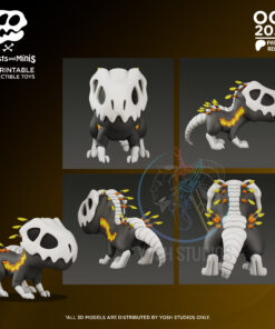 Alternative view of Orange Dinosaur 3D Printer File STL