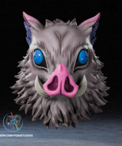 Boar Head Helmet 3D Printer STL