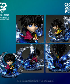 Alternative view of Water Spirit Swordsman 3D Printer File STL