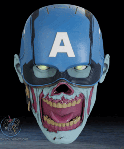 Zombie Captain America Helmet 3D Printer STL File