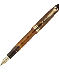 Pilot Custom 823 penna stilografica in resina trasparente marrone