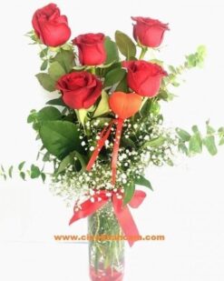 5 Adet Kırmızı Gül