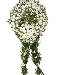 Beyaz Jerbera Cenaze Çelengi