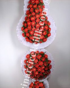 3 Katlı Düğün Açılış Nikah Çelenk Çiçekleri