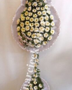 Düğün Acılış Nişan Çiçekleri Çift Katlı Beyaz