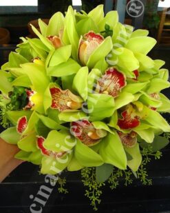 Gelin Buketi Yeşil Orkide