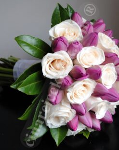 Lila Lale Somon Gelin Buketi