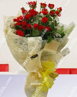 Güzel Gülüme Kırmızı Gül Buketi C-BUK122